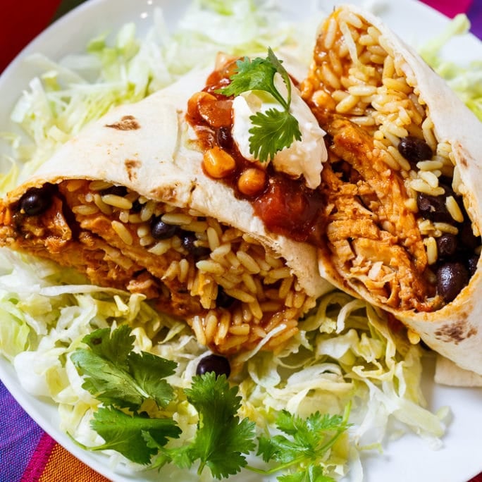 Santa Fe Tilapia Burrito