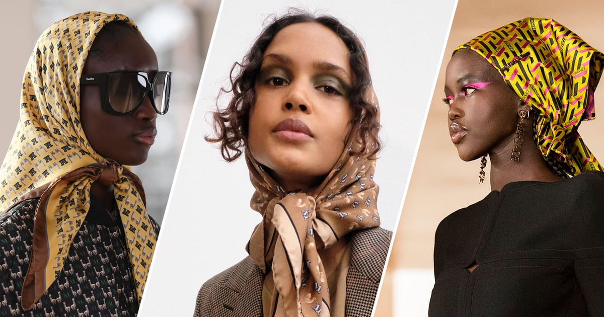 Babushka Scarves Are 2021's Most Surprising Fashion Trend