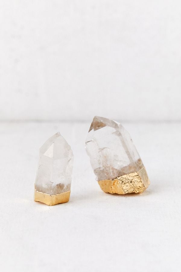 Gold Dip Quartz Crystal