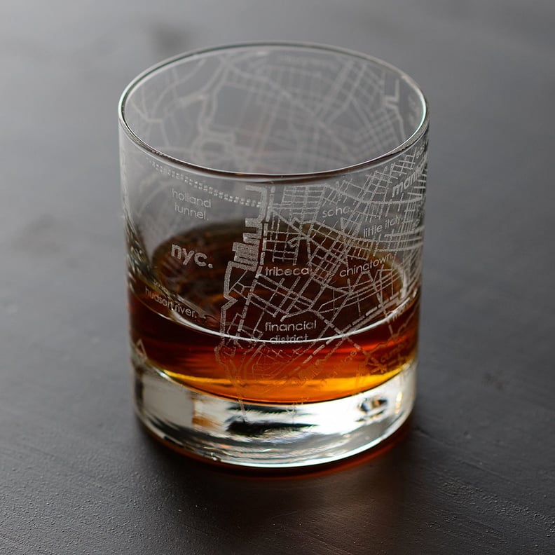 Let's Raise a Toast: NYC Urban Map Glass