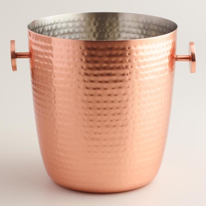 Hammered Copper Ice  Bucket