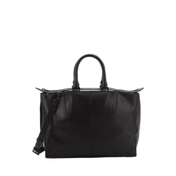 Brera Studded Leather Satchel Bag, Black by VBH at Neiman Marcus