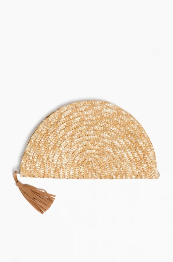 fan rattan clutch