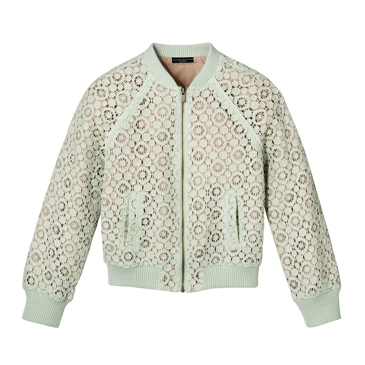 Girls' Mint Green Lace Bomber Jacket ($25) | Victoria Beckham Target ...