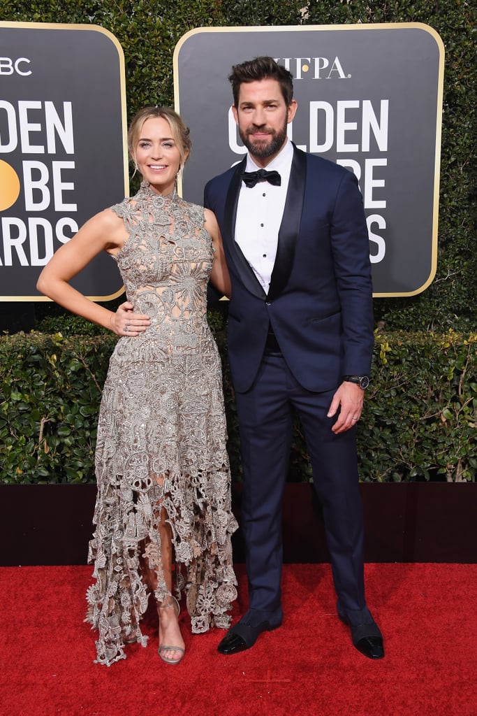 Emily Blunt and John Krasinski 2019 Golden Globes Pictures