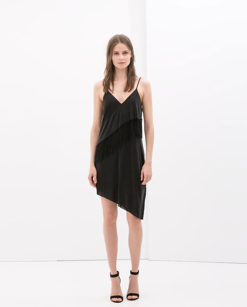 Zara Fringed Cupro Dress