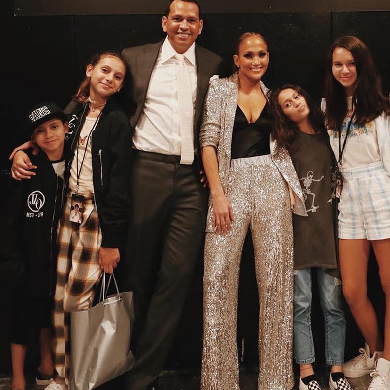 Jennifer Lopez and Alex Rodriguez on Their Blended Family | POPSUGAR Family