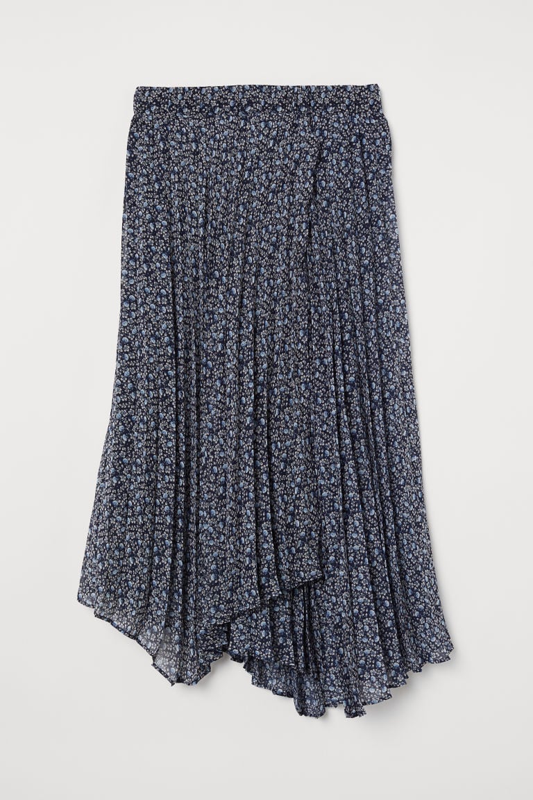 H&M Pleated Wrap-front Skirt