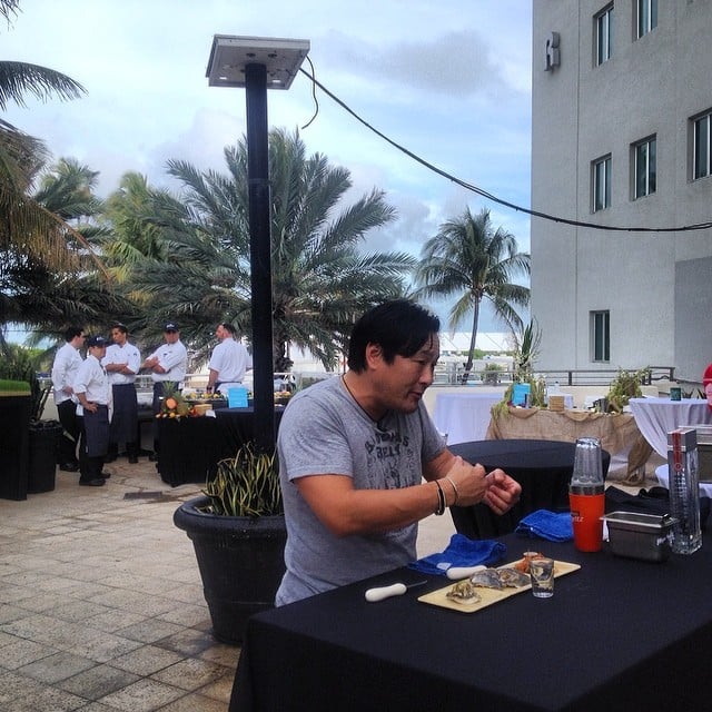 Ming Tsai Prepped Oyster Shooters