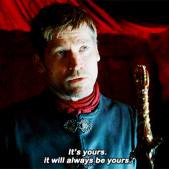 And just like Oathkeeper, Jaime's heart only belongs to one person.