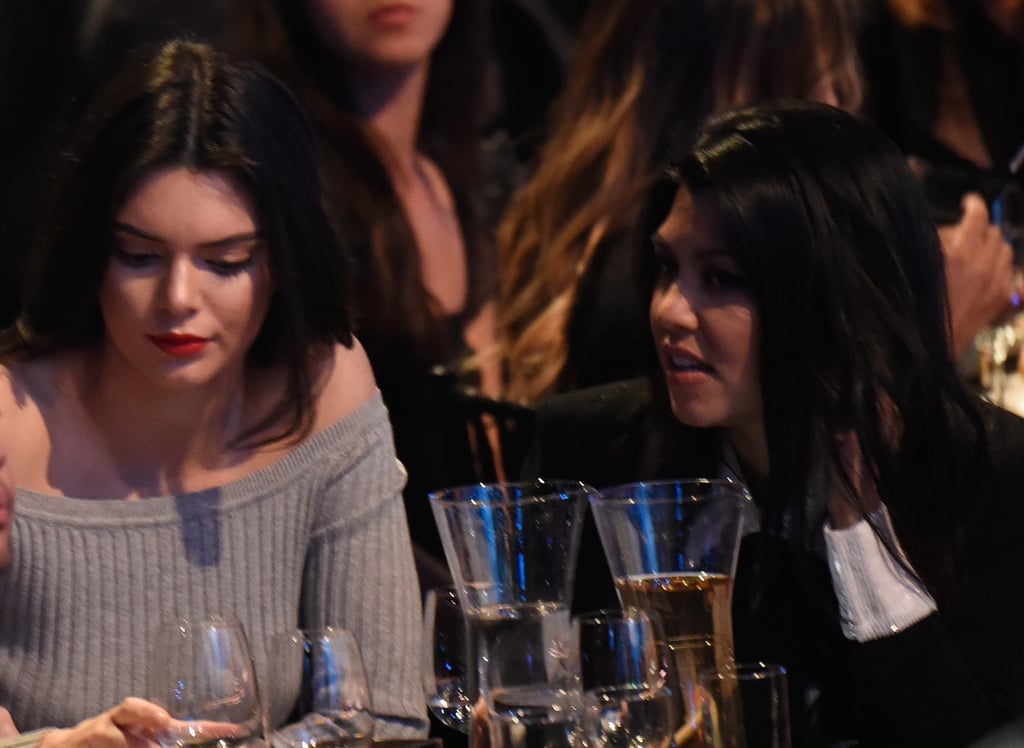 Kendall Jenner And Kourtney Kardashian Celebrities At Justin Biebers