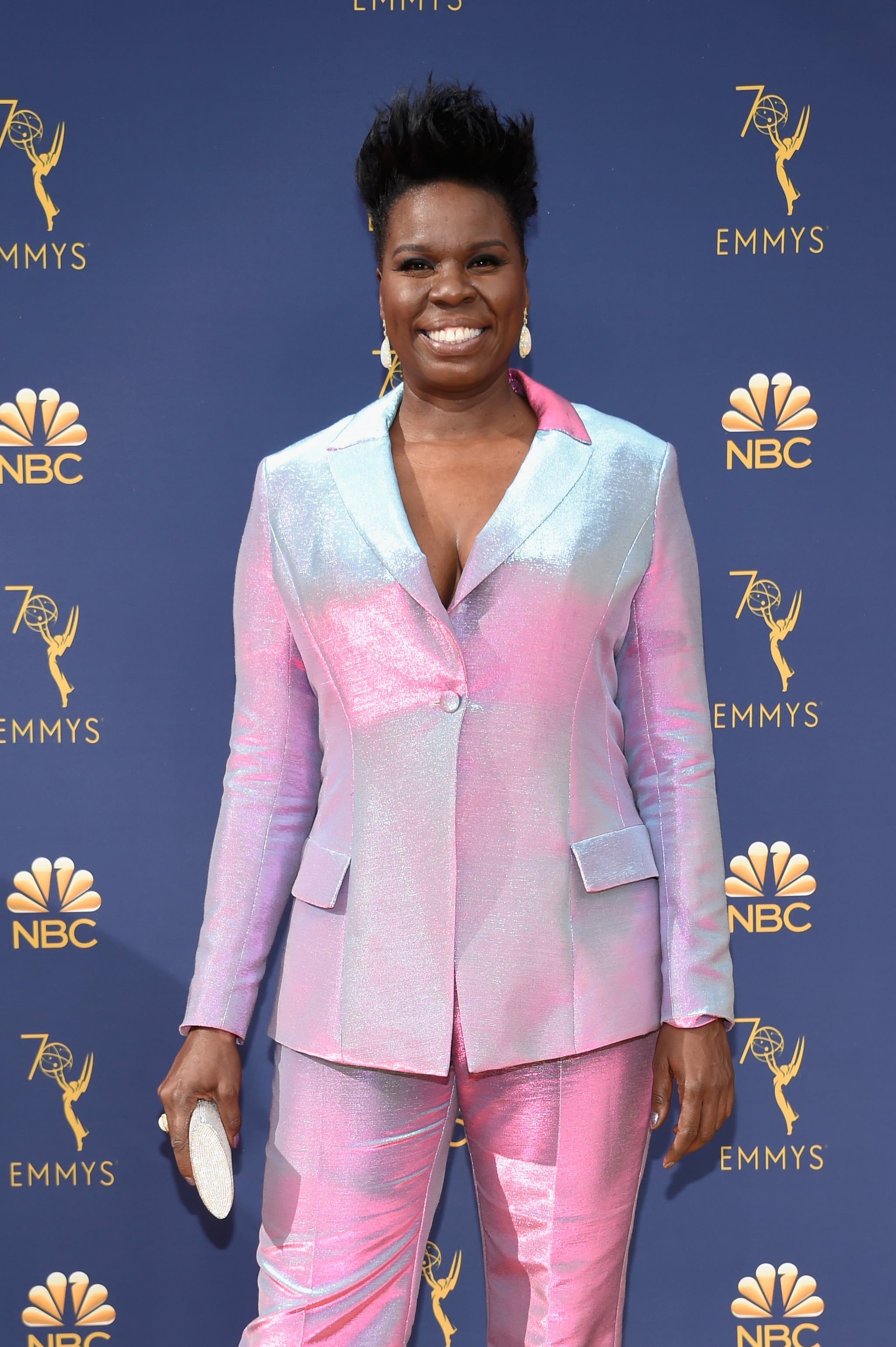 LOS ANGELES, CA - SEPTEMBER 17:  Leslie Jones attends the 70th Emmy Awards at Microsoft Theatre on September 17, 2018 in Los Angeles, California.  (Photo by Kevin Mazur/Getty Images)