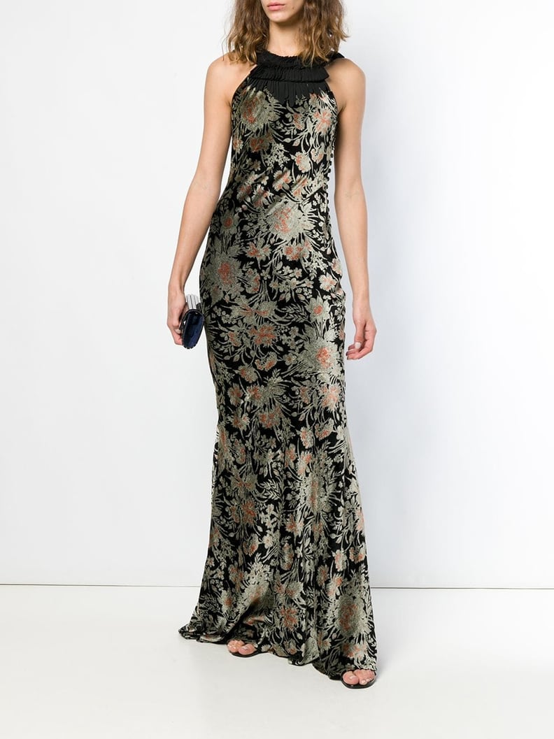 John Galliano Pre-Owned Floral Print Gown