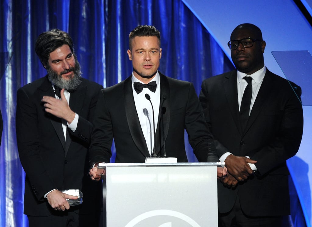 Brad Pitt gave an acceptance speech.