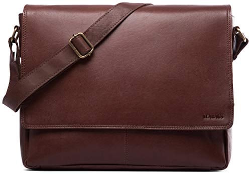 Oxford Genuine Buffalo Leather Messenger Bag