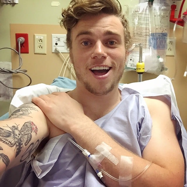 This Somehow Adorable Hospital Snap Hot Pictures of Gus Kenworthy on