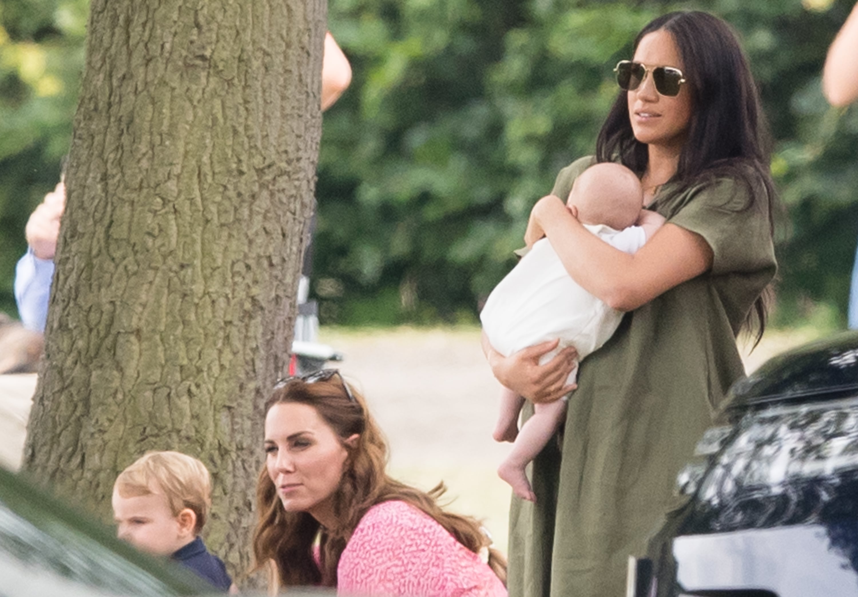 Meghan Markle s Green Dress at Polo Day 2019 POPSUGAR Fashion