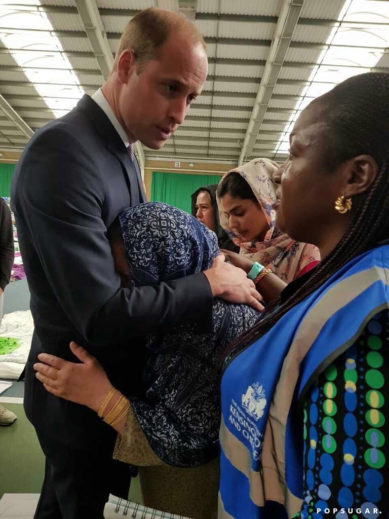 Comforting a Victim of the Grenfell Tower Fire