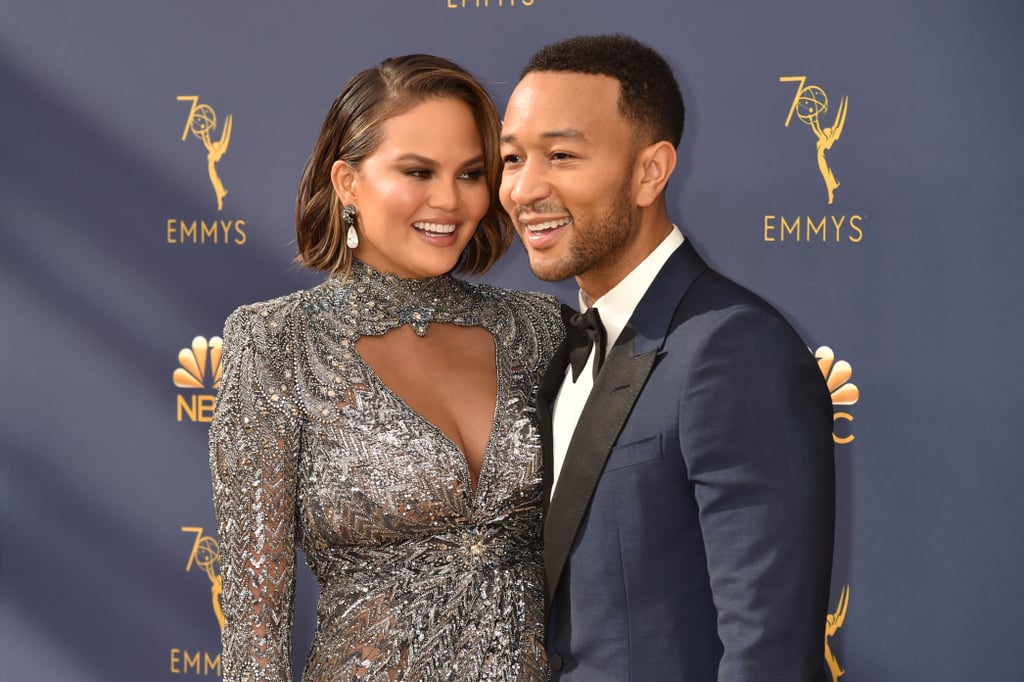 John Legend and Chrissy Teigen at the 2018 Emmys