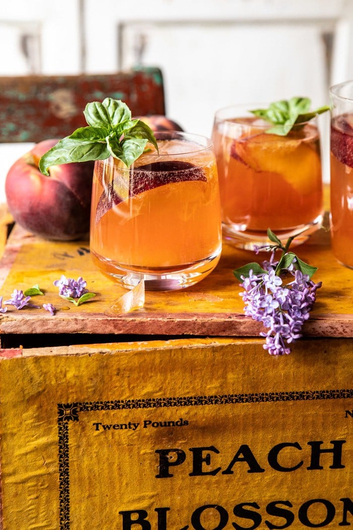 Balsamic Peach Spritz