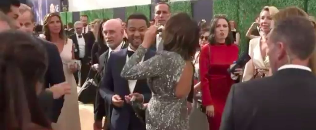 Chrissy Teigen Drinking From a Flask at the 2018 Emmys