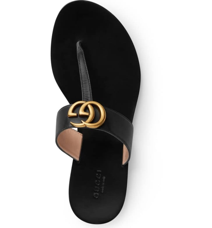 Gucci Marmont T-Strap Sandal | Best Black Sandals For Women | POPSUGAR ...