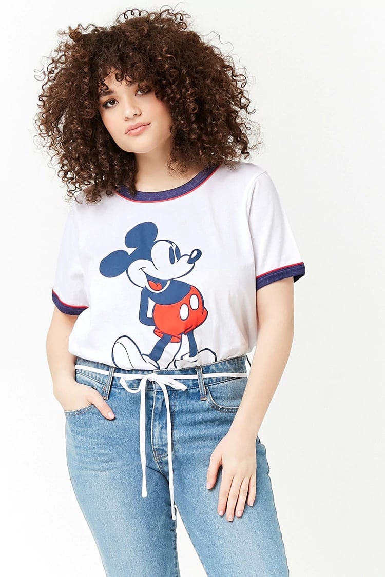 Mickey Mouse Graphic Ringer Tee