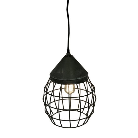 Woven Wood Strip Light Fixture