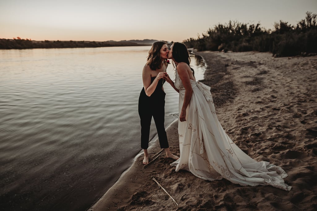 Sexy River Beach Engagement Photo Shoot