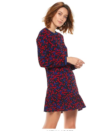 Flounce-Hem Mini Dress