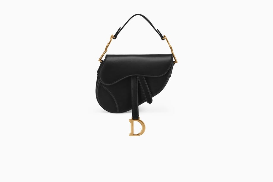 Dior Mini Saddle Bag in Black