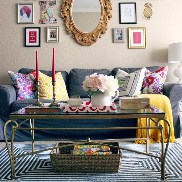 The find a striped rug. HomeGoods Decor POPSUGAR Home Photo 70