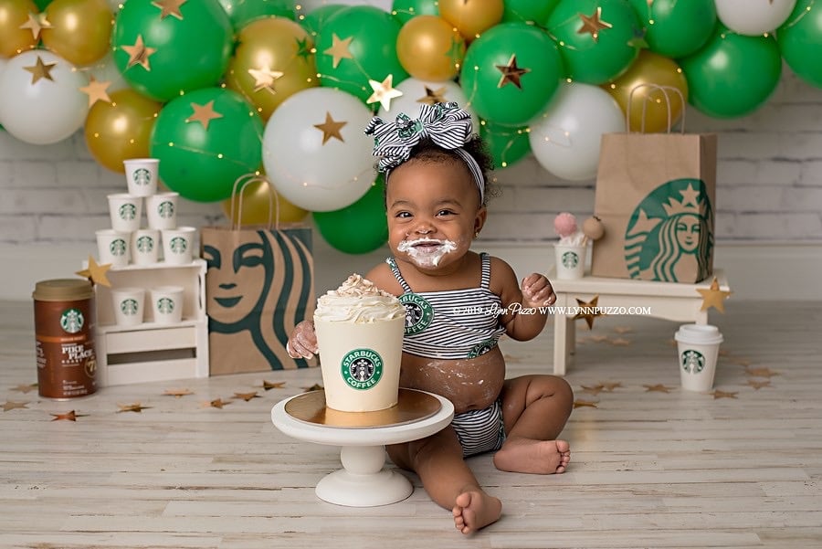 Starbucks Cake Smash Photos