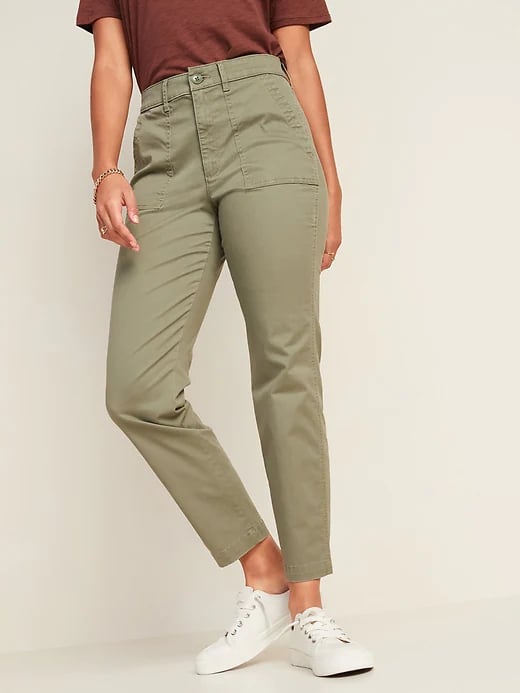 High waist sale chino pants