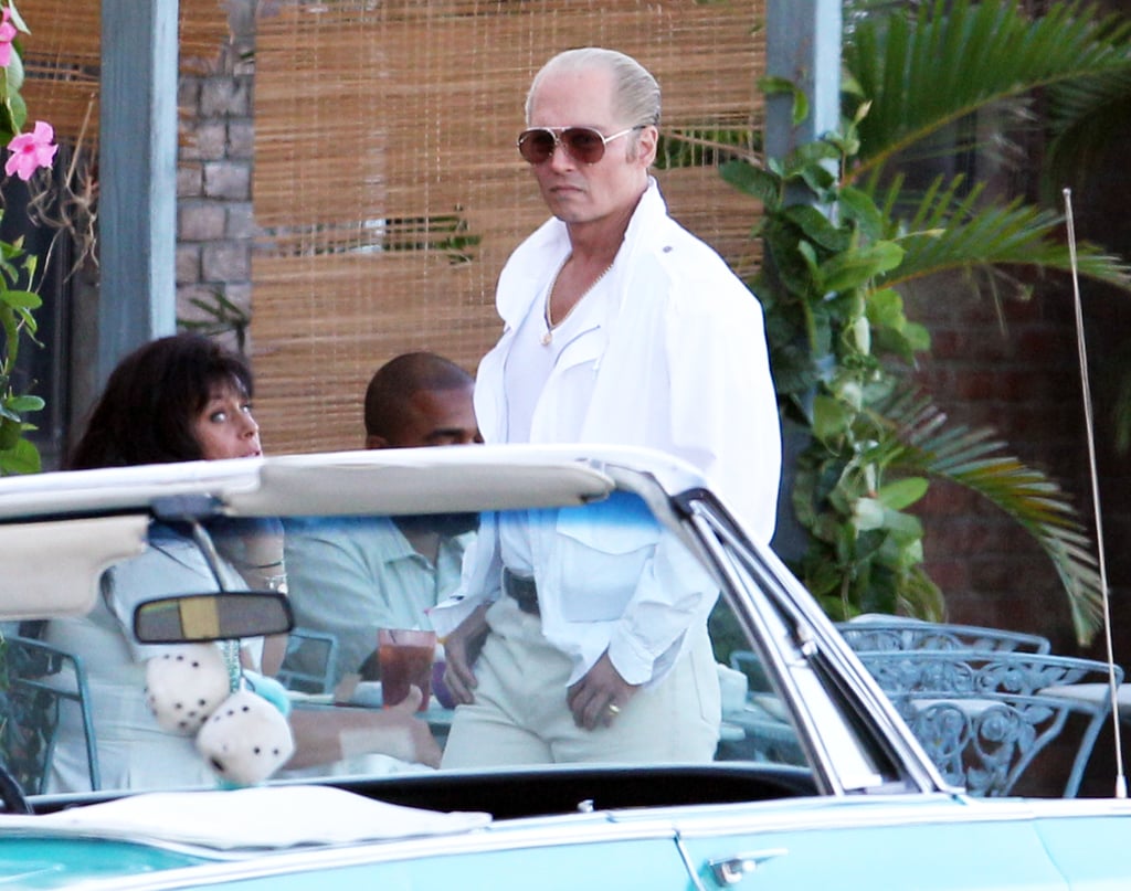 Johnny Depp Balding as Whitey Bulger on Black Mass Set
