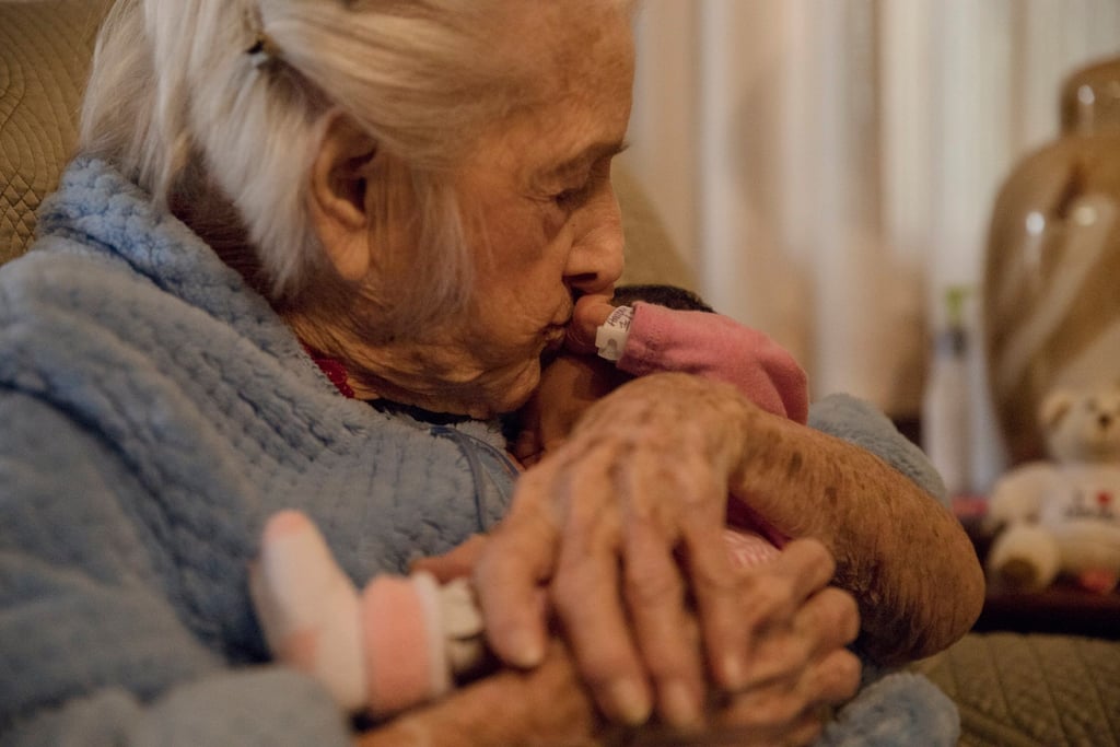 Woman Meets Great-Great-Granddaughter For the First Time