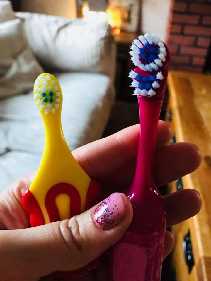 Why Kids Toothbrushes Have Colored Bristles POPSUGAR Family