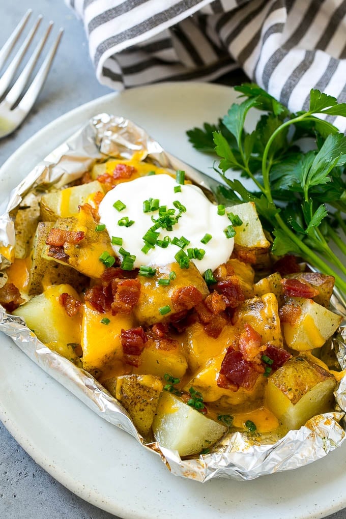 Grilled Potatoes in Foil