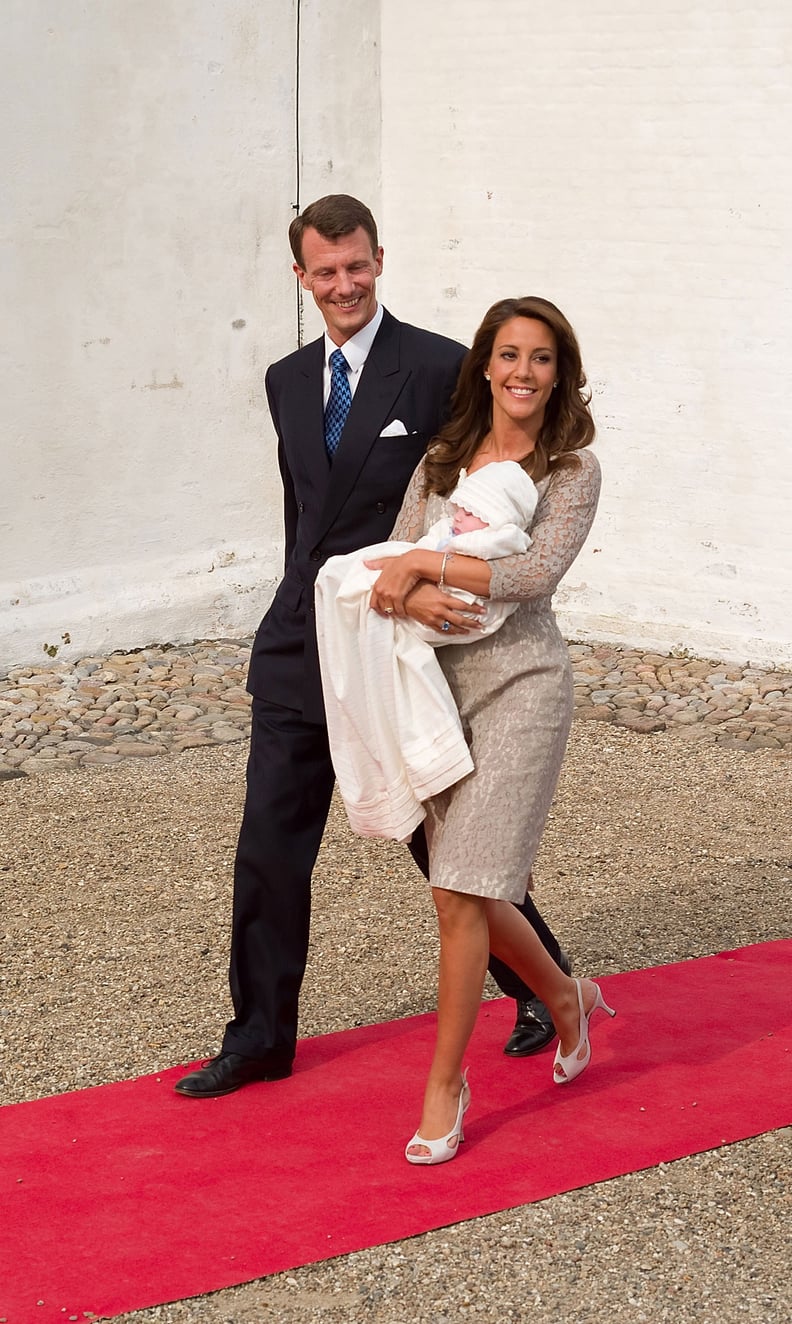 Princess Marie's Lace Cocktail Dress Was Standout, Even in Taupe