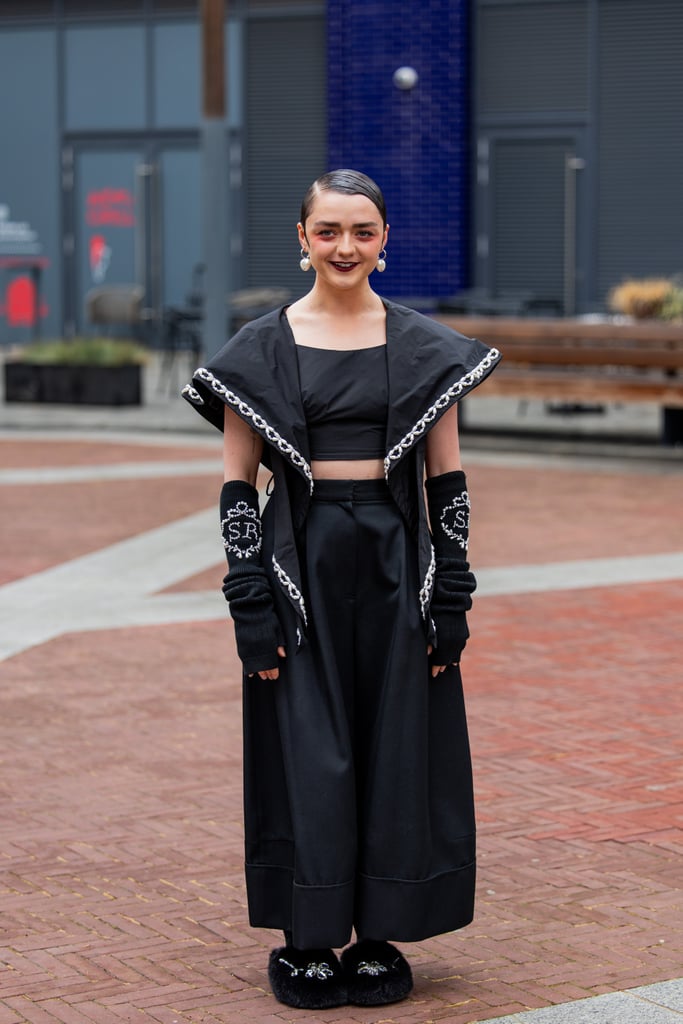 Maisie Williams at the Simone Rocha Show at London Fashion Week