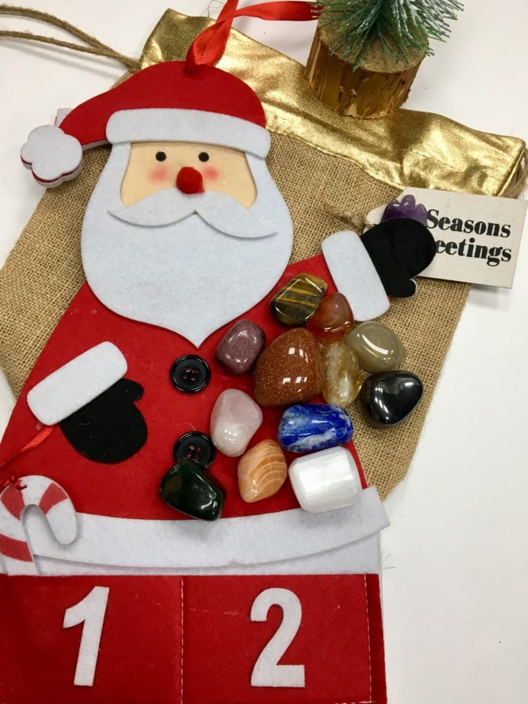Fossil and Crystal Shop Gemstone Advent Calendar Crystal Gemstone