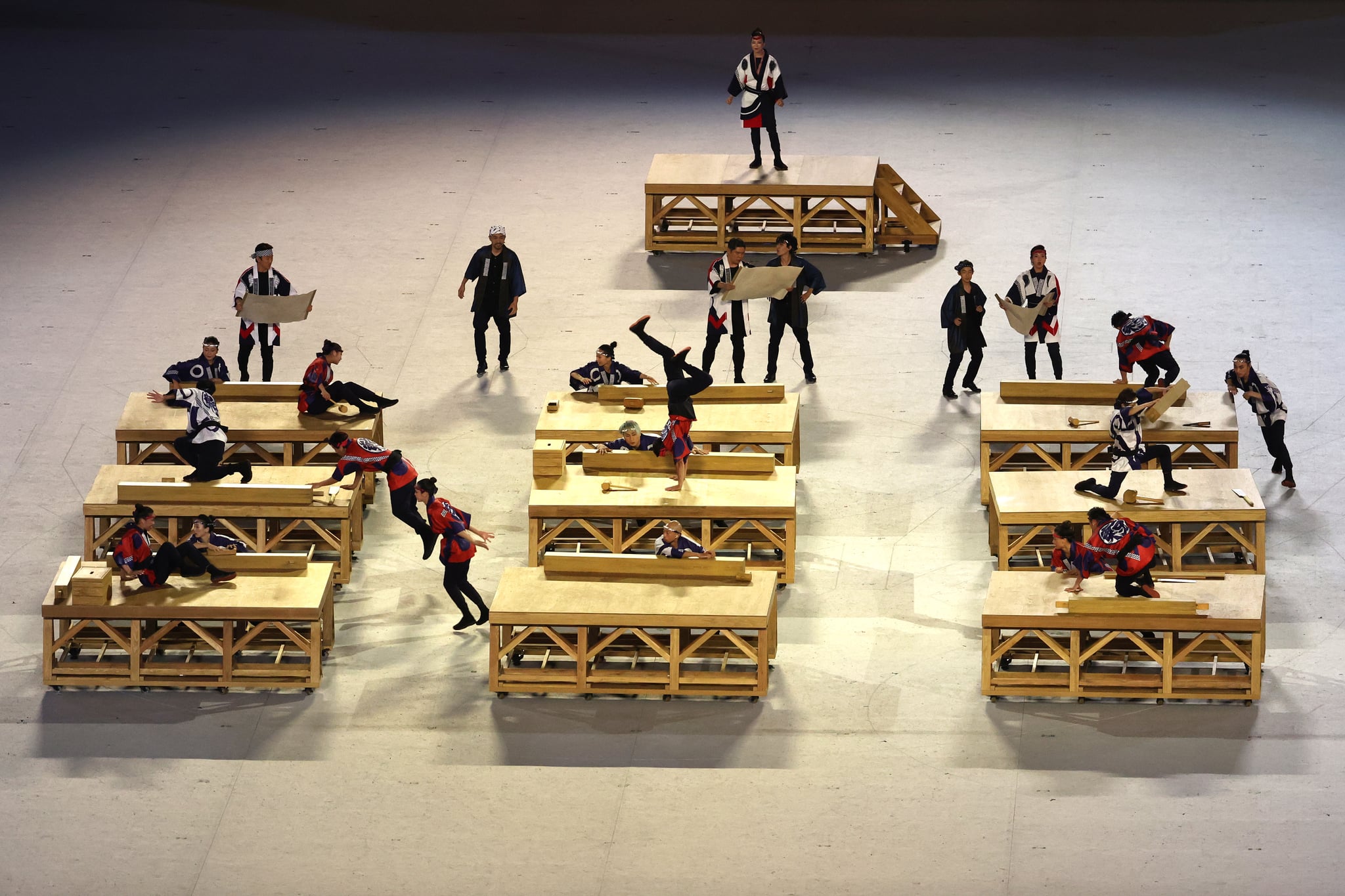 21 Olympics Opening Ceremony Tap Dancers Perform On Tables Here Are The 14 Must See Moments From The 21 Tokyo Olympic Opening Ceremony Popsugar Fitness Photo 5