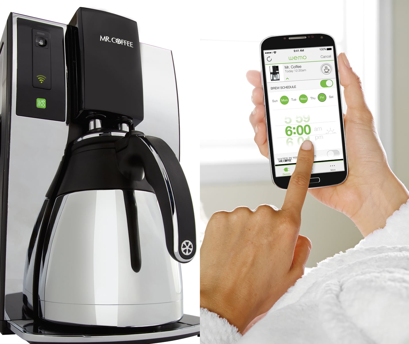 iphone controlled coffee maker