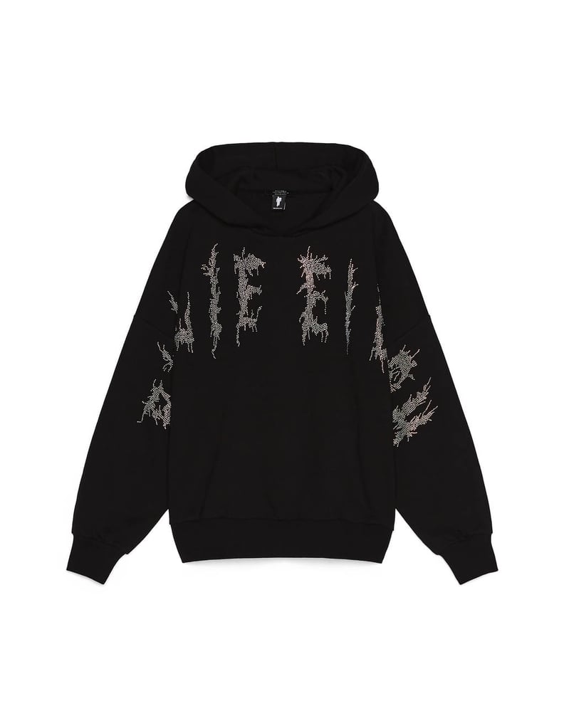 Billie Eilish x Bershka Glittery Print Hoodie