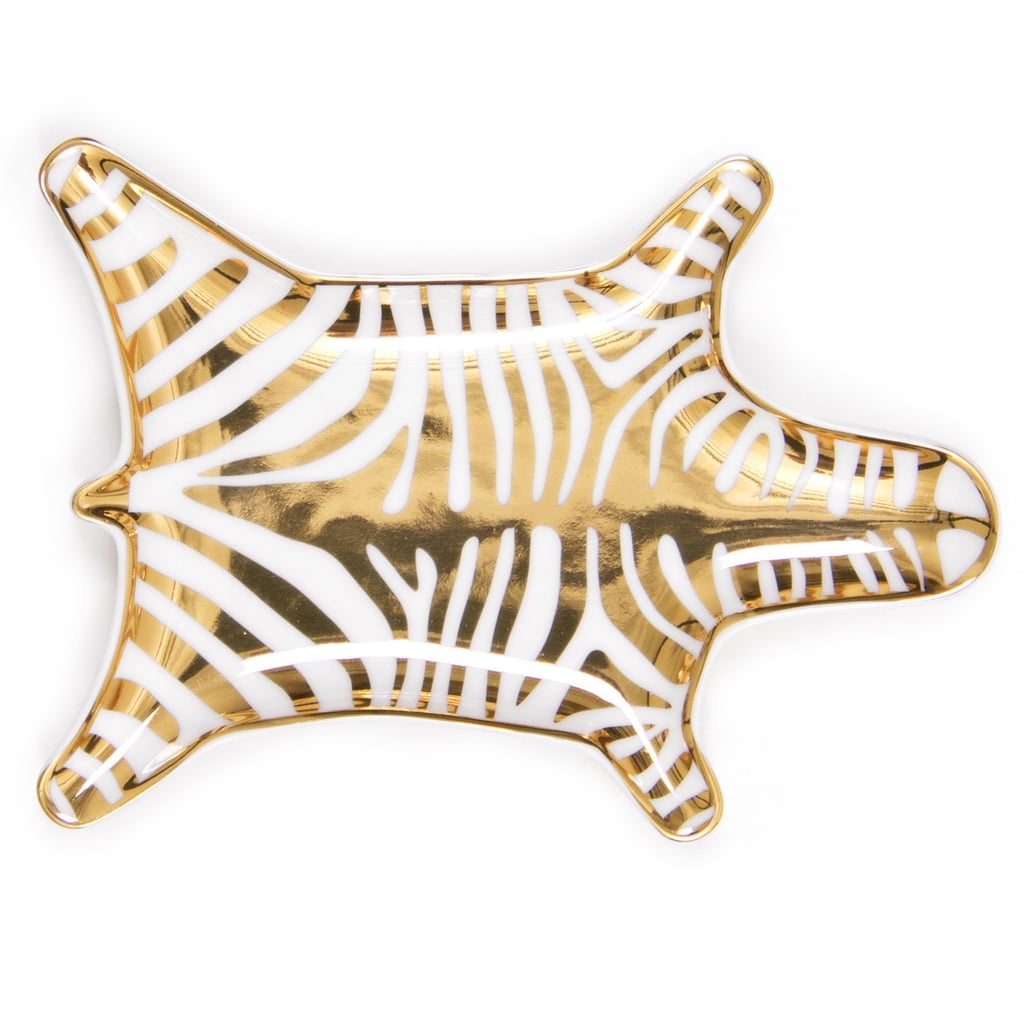 Jonathan Adler Metallic Zebra Dish