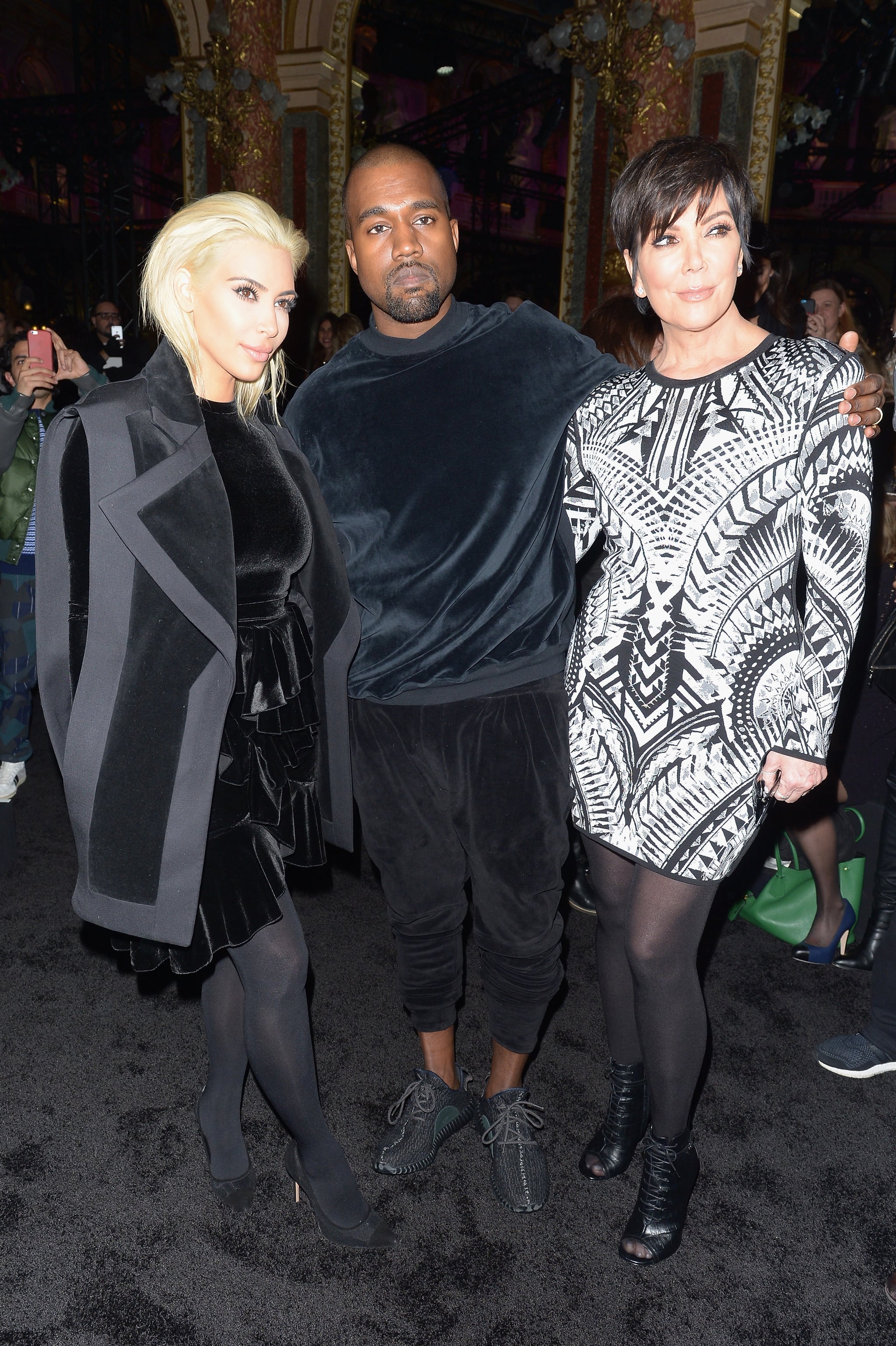 Encommium Kælder usund Kim and Kris showed their support for Balmain designer Olivier | 25 Sexy  Kardashian Looks That Will Convince You to Shop Balmain x H&M | POPSUGAR  Fashion Photo 24