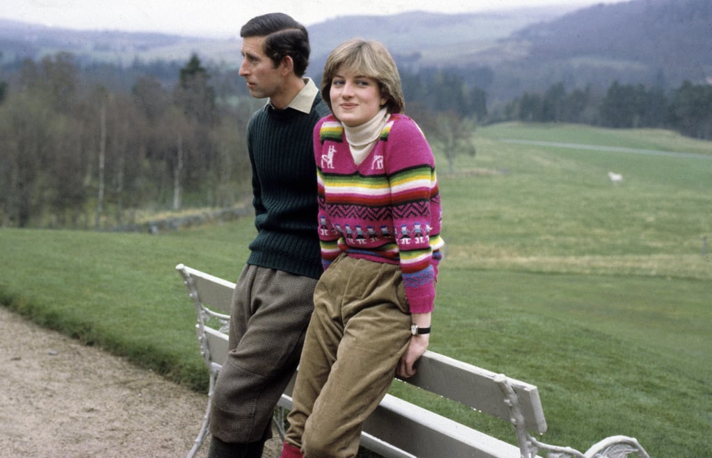 The couple were soon to be married when they posed for photos in Scotland in May 1981.