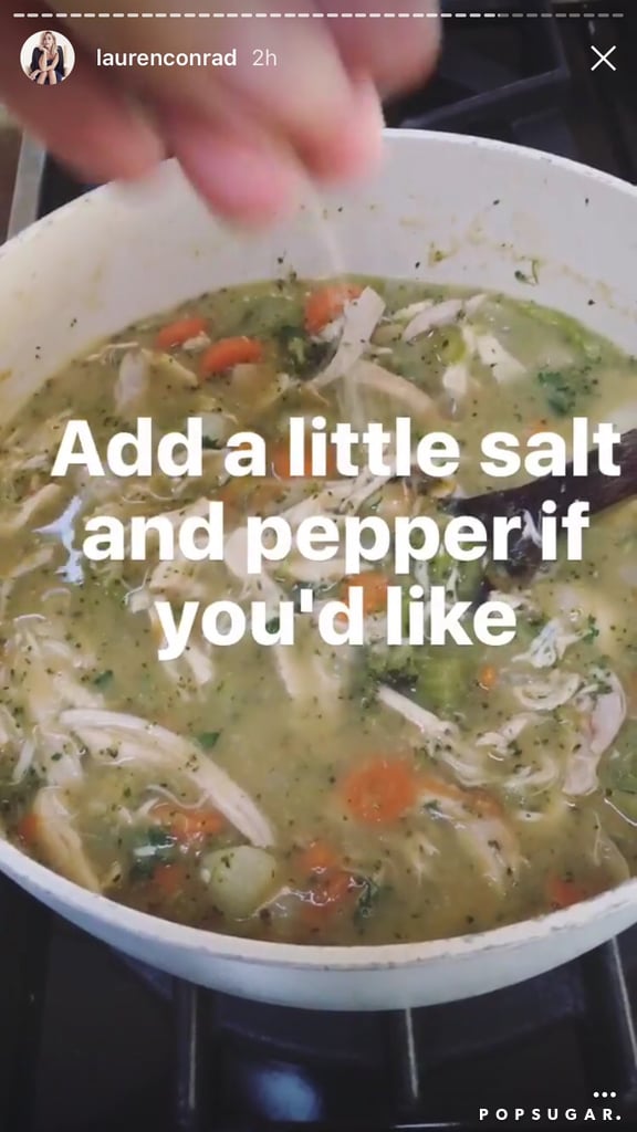 Lauren Conrad Chicken Pot Pie Recipe on Instagram