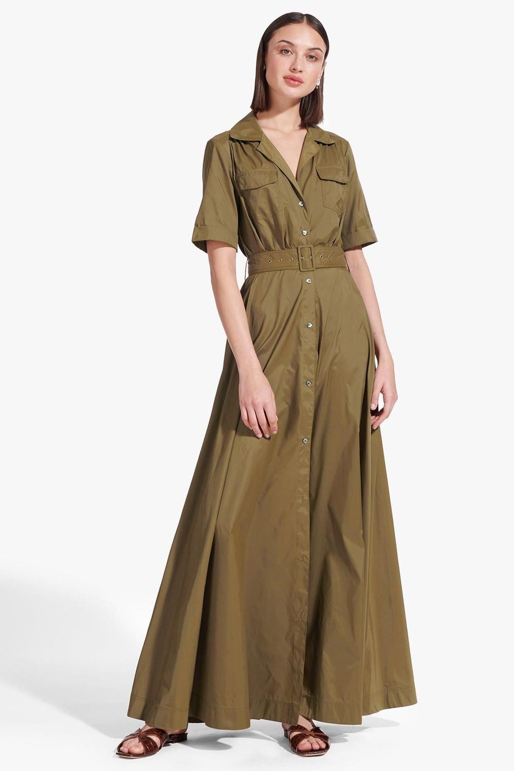 Meghan Markle's Sustainable Green Maxi Dress Is Back in Stock Just in Time  For Earth Day