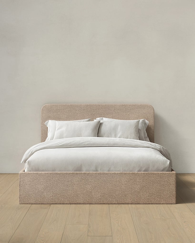 Quince Plush Boucle Curved Bed
